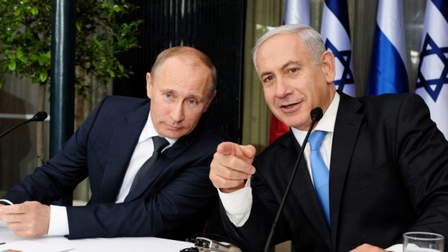 Vladimir Putin and Benjamin Netanyahu. Credit: Times of Israel